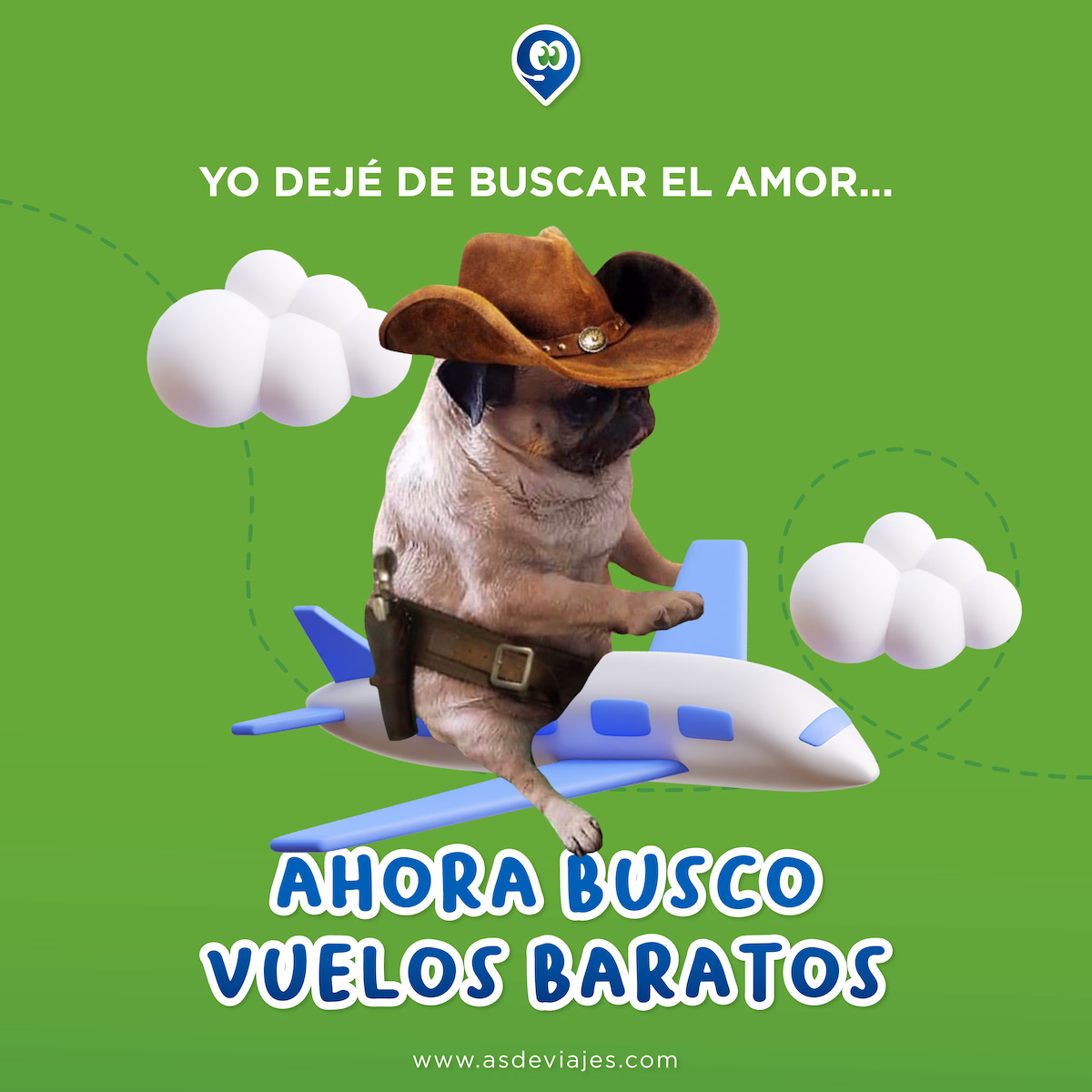 As de Viajes meme pug