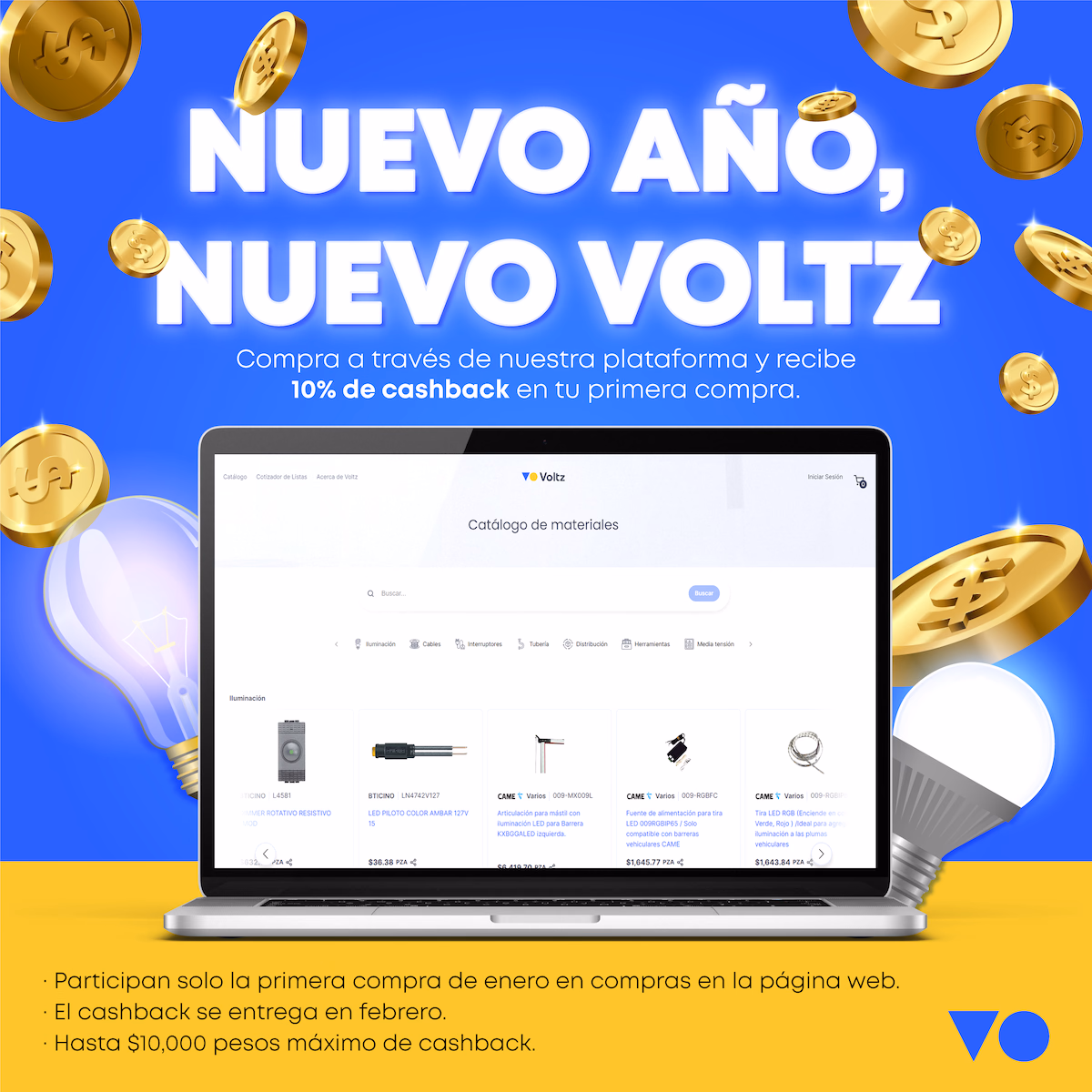 Voltz Campaña Cashback Fondo correo