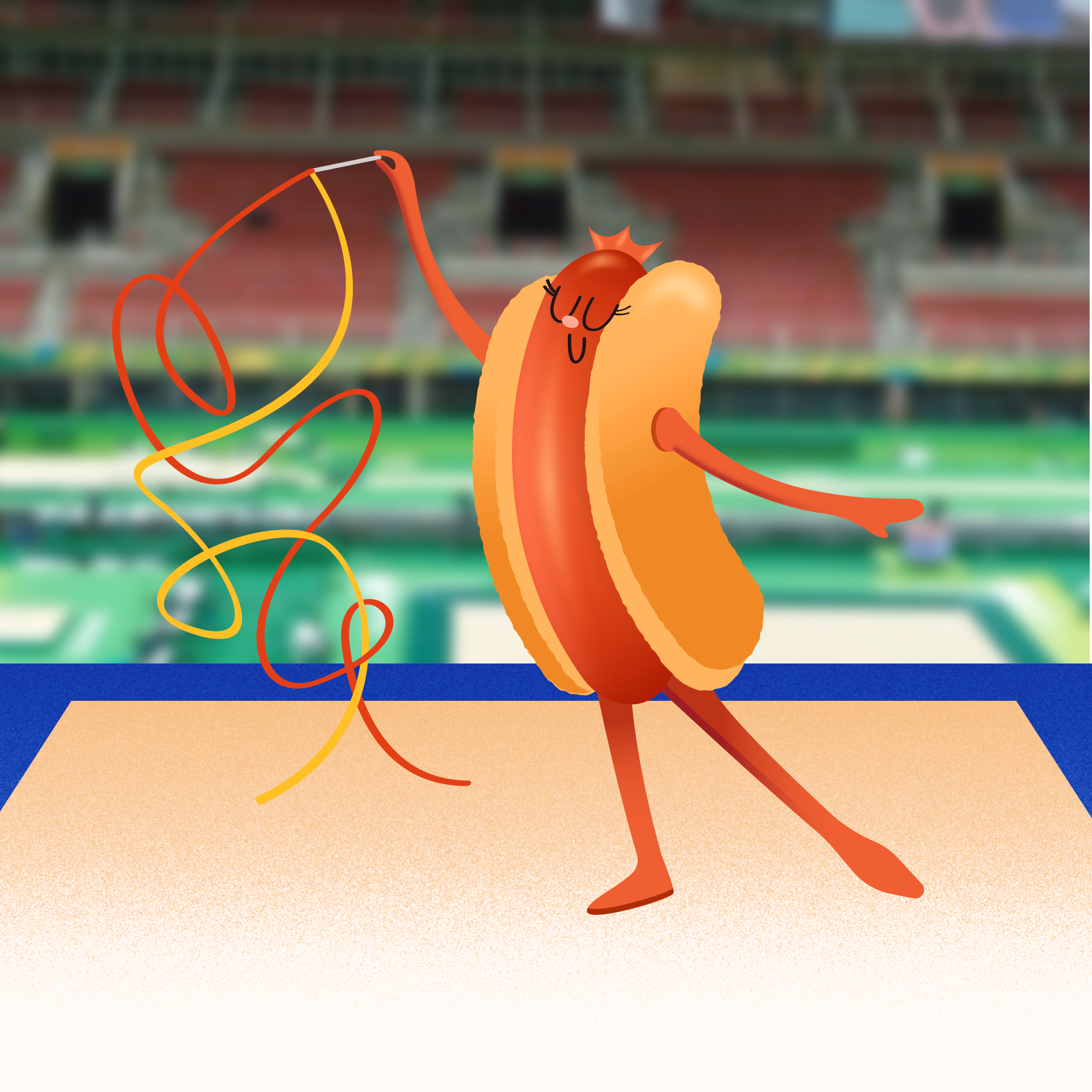 personajes olimpiadas con fondo